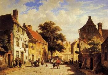 unknow artist European city landscape, street landsacpe, construction, frontstore, building and architecture. 317 Germany oil painting art